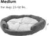 Maddie Donut Dog Bed - Medium - Moss - with Removable Center Pillow (32" x 32")