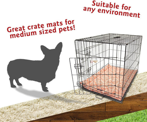36" Charlie Salmon Orange Crate Dog Bed Mat by Majestic Pet Products
