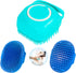 3PCS Dog Bath Brush, Pet Shampoo Brush with Adjustable Ring Handle, Soft Massage Dispenser for Dogs and Cats