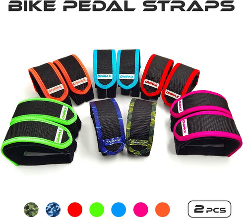 Outdoor Bike Pedal Straps, Toe Clips Straps Tape 2 PCS