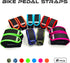 Outdoor Bike Pedal Straps, Toe Clips Straps Tape 2 PCS