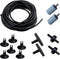 AQUANEAT 14Feet Aquarium Airline Tubing, Standard 3/16" Tubing with Air Pump Accessories (Black)