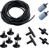 AQUANEAT 14Feet Aquarium Airline Tubing, Standard 3/16" Tubing with Air Pump Accessories (Black)