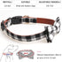 KUDES 2 Pack Adjustable Small Dog Collar Breakaway and Bandana Set with Bell, Black Plaid, S(9.8"-14")