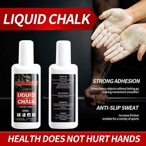 MEDI CHALK Liquid Chalk, Sports Chalk, Hand Grip Chalk,Weightlifting Chalk,Gym Chalk,Work Out Chalk for Cross Training
