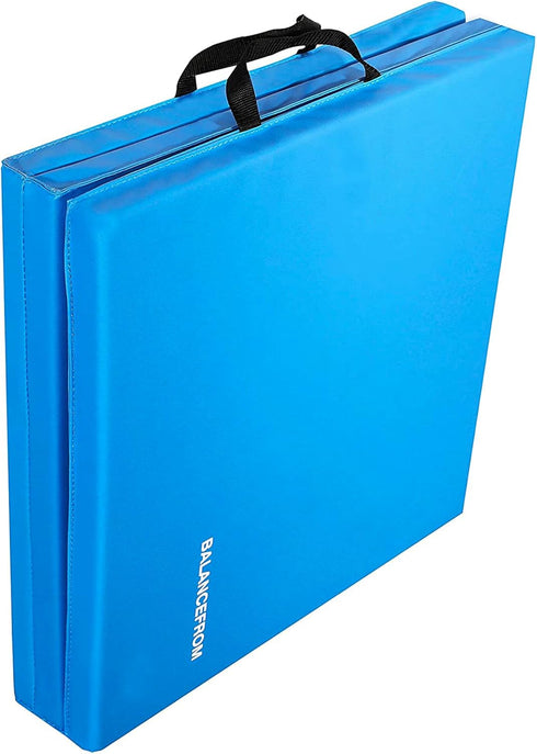 Signature Fitness Three Fold Folding Exercise Mat for MMA and Home Gym, 1.5-Inch Thick