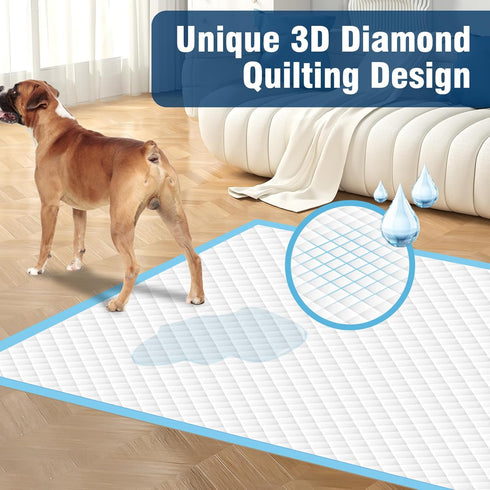 30"x35", 50 Count VJJ Puppy Pads XL Pee Pads for Dogs Large for Doggie&Cats, Disposable Dog Pee Pads Extra Large