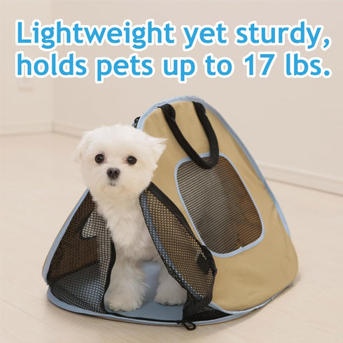 Necoichi Cat Cage Carrier (Beige)