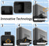 Bluetooth Automatic Fish Feeder for Aquarium, Food Dispenser with App Control, USB Rechargeable, Black