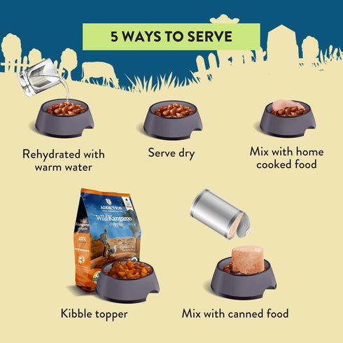 2lb Addiction Steakhouse Beef & Zucchini Air-Dried Grain-Free Dog Food Complete Meal or Topper with Natural Ingredients