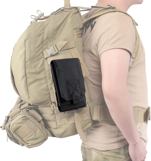 Universal Tactical MOLLE Holster - Army Mobile Phone Belt Pouch EDC Security Pack for iPhone 13 14 Pro, Samsung Galaxy