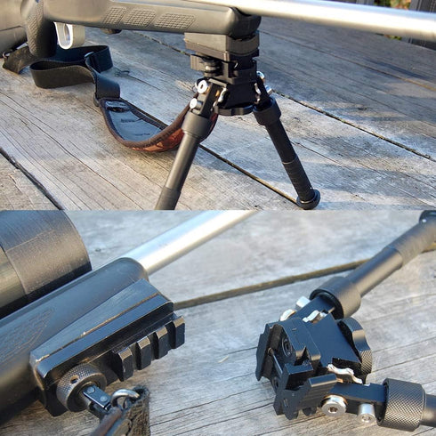HUNTPAL Sling Swivel Stud Picatinny/Weaver Rail Bipod Adapter, Aluminum 3 Slots 1913 Pic Rail Mount Attachment