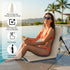 Jetec Foldable Floor Backrest Chair Portable Camping Chair with Storage Bag Light Weight Lazy Seat for Indoor Outdoor