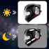 Exclaith 20PCS Black Reflective Tape, Reflective Stickers Motorcycle Helmet Decals Night Visibility Safety Decals