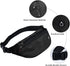 Waterproof Fanny Pack for Men Women, Sports Waist Bag Pack, Belt Bag for Travel Hiking Running