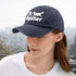 Golden Retriever Hat, The Dogfather Baseball Cap for Men, Vintage Adjustable Dad Hat Navy Blue
