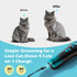 5-in-1 Trimmer Cat Clippers for Grooming with Blade, Cat Grooming Kit Cordless Rechargeable Hair Detachable Stainless