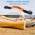 Kayak Carry Handle Rigging Kit - 15 FT 6mm Elastic Bungee Cord Replacement Parts for Canoes, Kayaks, and Boat Suitcase