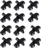 AQUANEAT 12 Pack Aquarium Divider - Black Suction Cup Divider, Plastic Sheet Isolation Holder for Fish Tank