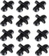 AQUANEAT 12 Pack Aquarium Divider - Black Suction Cup Divider, Plastic Sheet Isolation Holder for Fish Tank