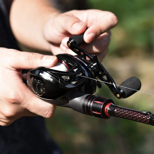 KastKing Royale Legend II Baitcasting Reel, Compact Design, 17.64LB Carbon Fiber Drag, 8 Magnet Braking System