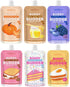 BUDDY BUDDER 6 Pack Mixed Flavor Squeeze Packs, 100% Natural Dog Peanut