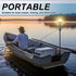 24" Tuanse Portable Battery-operated Boat Navigation Light, Bi-color Red/green Bow Light with Adjustable Clamp
