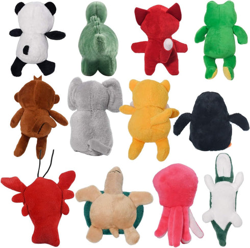 LEGEND SANDY Squeaky Dog Toys for Puppy, Small Medium Dogs, Stuffed Plush Pet Chew Toy Set, 12 Pack