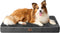 EHEYCIGA Orthopedic Memory Foam Dog Beds for Extra Large Dogs, Removable Waterproof Liner, Dark Grey, 41x27