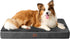 EHEYCIGA Orthopedic Memory Foam Dog Beds for Extra Large Dogs, Removable Waterproof Liner, Dark Grey, 41x27