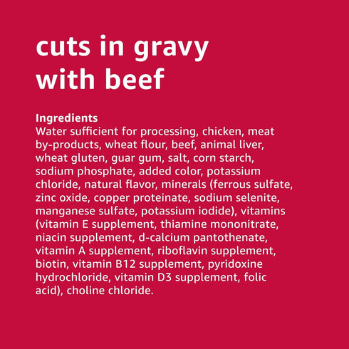 Pack, Country 13.2oz (Pack 12) Amazon Basics Wet Dog Food Variety Stew Flavor and Cuts in Gravy with Beef, Made