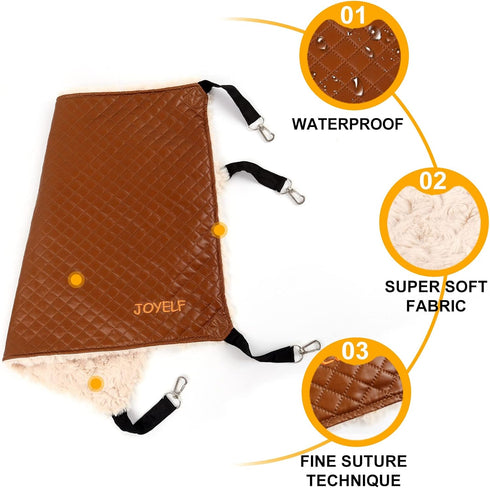 Medium Cat Hammock Bed, Reversible Soft Pet Cage Hammock for Kitten, Ferret, Puppy or Small Pet