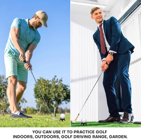 Golf Simulator Tees, 22Pcs Plastic Tees for Home, Indoor or Outdoor Training, Pack of 12 Tall & 12 Small