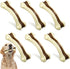 Sosation 6 Pcs Dog Meal Toys for Aggressive Chewers, Tough Puppy Teething Nylon Beef Flavor Bones for Large Medium