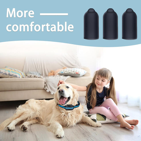 24 Pieces Shock Collar Rubber Tips for Dog, Column Conductive Rubber Sleeve for Training Collar Replacement Parts (13