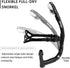 Seago Swim Snorkel for Lap Swimming, Dry Top Front Snorkel for Adult Youth Swimming Training Equipment