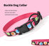 Mile High Life Nylon Puppy Dog Collar with Cute Patterns, Lightweight for Small/Medium/Large Dogs (Brown Dot, Medium)