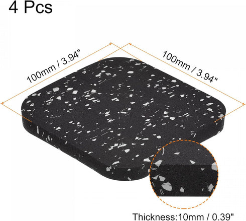 uxcell Treadmill Mat- Exercise Equipment Mat for Floor Protection, Sound Reduction