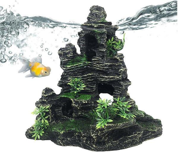 Generic Fish Tank Accessories | Artificial Landscaping Home Decor,Aquarium Caves and Hides for