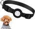 Adjustable Airtag Dog Collar with Durable Quick Snap Buckle, Waterproof Apple Airtag Holder for Small Dogs (S, 6"-16",