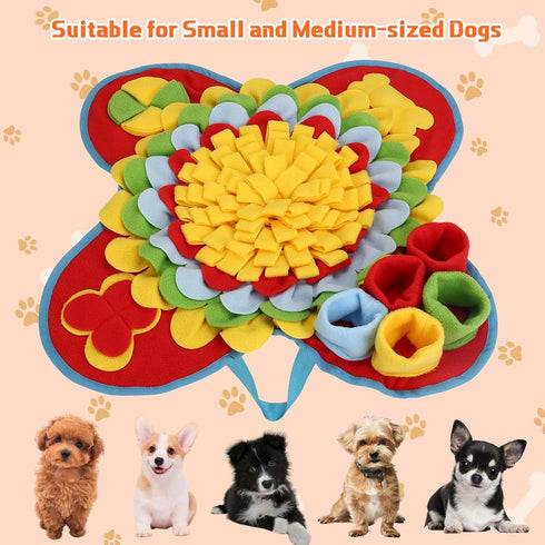 Yummy 2 1 Sam Snuffle Mat for Small and Medium Dogs, in Portable Interactive Nose Smell Training Sniffing Pad