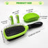 Pet Grooming Brush Set for Short/Long Haired Dogs, Cats – 4-Piece Kit with Double-Sided Pin Brush & Bath Brush