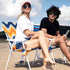 15" 300 LBS, SunnyFeel Tall Folding Beach Chair, Oversized Portable High Seat Sand Chair for Adults Heavy Duty Foldable