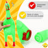 16 Pack Toy(12 Inch,Colorful) Sratte Screaming Chicken Toys Bulk Large Rubber Squeaking Chicken Toys for Pet Chew Gifts