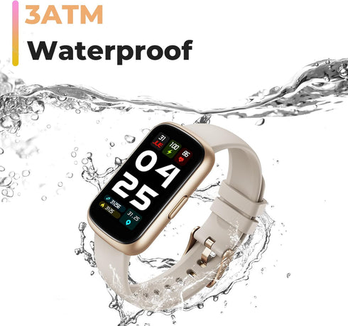 Fitness Tracker Watch with Heart Rate Monitor, Smart Watch for Women Men, 3ATM Waterproof, Sleep Monitor, Calorie