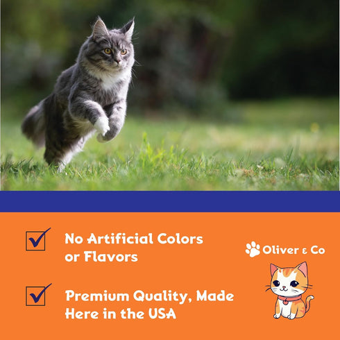 Oliver & Co. Cat Constipation Relief - Cat Laxative for Constipation Relief - 1 fl oz - Roast Chicken Flavor