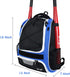 WOLT Youth Baseball Bag - Bat Backpack for T-Ball & Softball Equipment, Large Compartment for Helmet & Accessories
