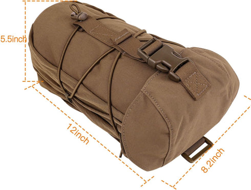 Tactical Molle EDC Utility Pouch, Drawstring Magazine Dump Pouch Compatible with Molle and Belt