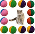 YUNTENG 12PCS Golf Two-Color Pet Ball Foam Sponge Cat Toy, Soft and Bouncy, Noise Free