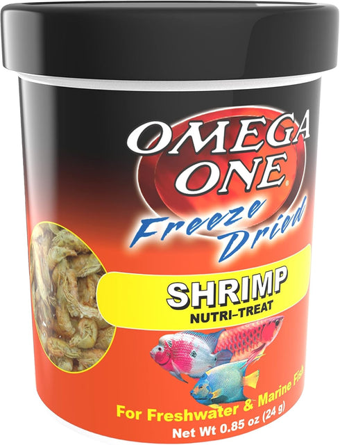 0.85 oz Omega One Freeze Dried Shrimp